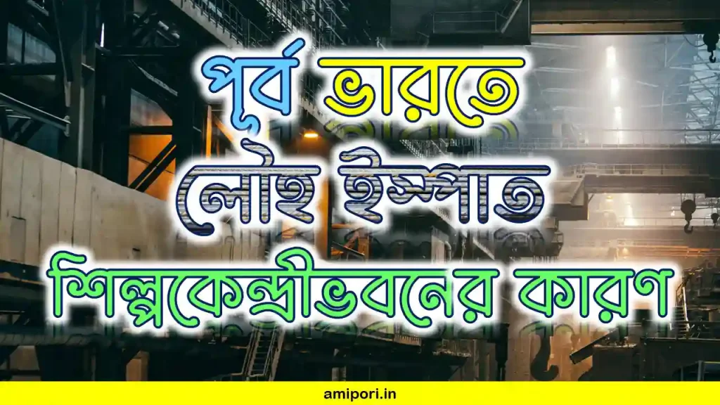 পূর্ব ভারতে লৌহ ইস্পাত শিল্পকেন্দ্রীভবনের কারণ