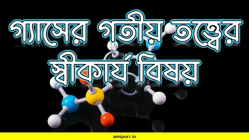 গ্যাসের গতীয় তত্ত্বের স্বীকার্য বিষয়